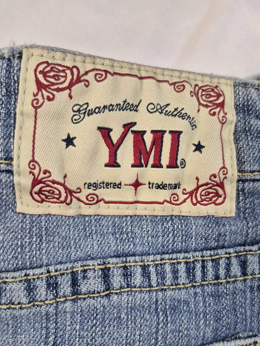 Y2K Girl's Size 12 Denim Mini Skirt Lace Trim Sequins Frayed Raw Hem Distressed